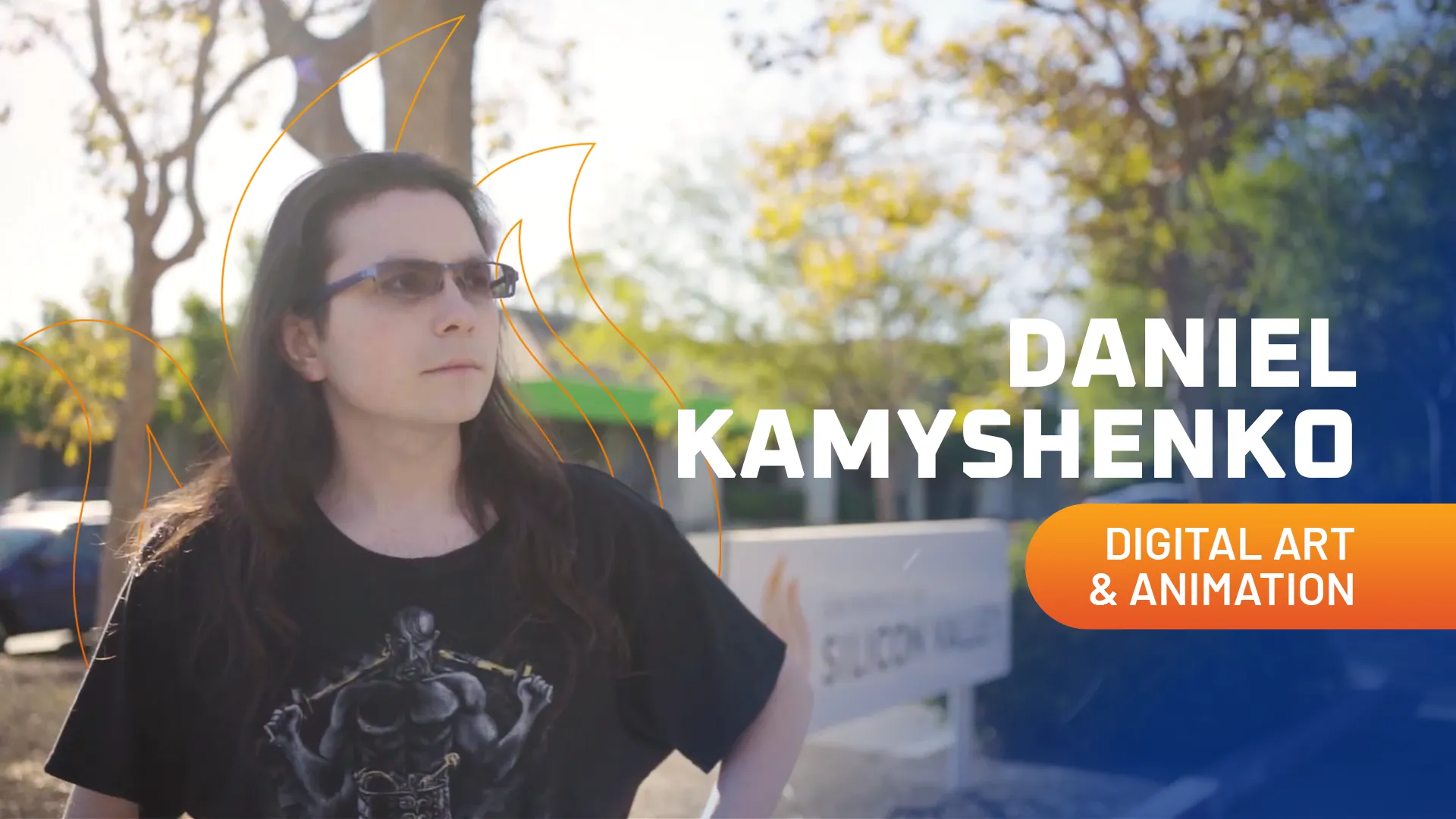 Alumni Testimonial Vide: Daniel Kamyshenko, graduate of the Digital Art & Animation program.